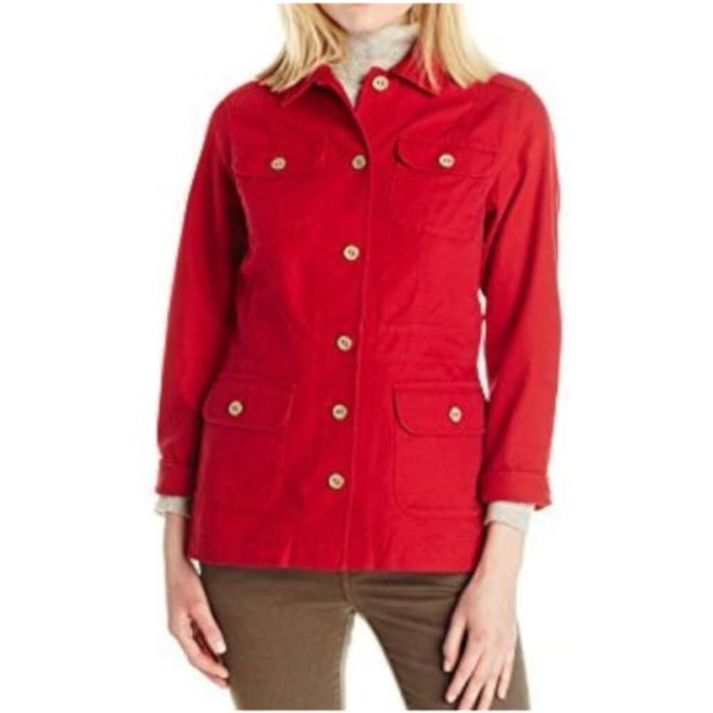 Pendleton Urban Safari Style Button Flap Pockets 100% Cotton Jacket Size Large